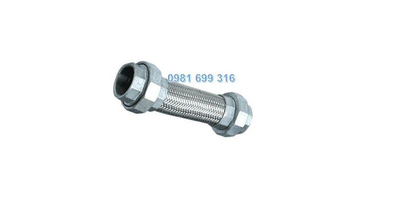 khớp nối mềm inox 2 đầu rắc co 5